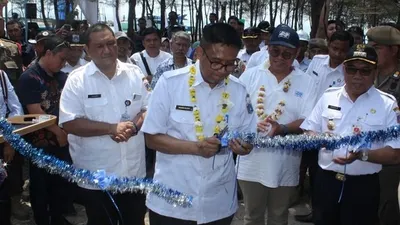 Peresmian Instalasi Pengolahan Air Laut (SWRO) di Pulau Payung/pulauseribu.jakarta.go.id