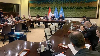 Suasana pertemuan Menteri Pertanian, Syahrul Yasin Limpo, dengan Deputy Director General FAO, Laurent Thomas, di kantor pusat FAO, Roma, Italia, Selasa (21/1/2020). (Dok. Humas Kementan)