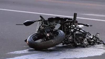 Ilustrasi kecelakaan motor di jalan