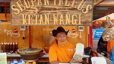 Pedagang tales Bogor turun omzet hingga 50 persen selama pandemi. (Ayobogor/Husnul Khatimah)