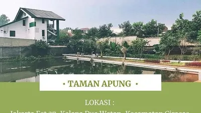 Taman Apung, salah satu dari 4 taman kota di Jakarta Timur. (dok)