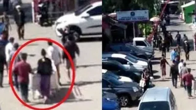 Tangkapan layar warga bawa pulang mayat pasien positif di salah satu RS Kota Surabaya. [Ist]