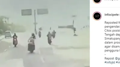 Jalan TB Simatupang bergelombang membahayakan pengendara jalan/ instagram