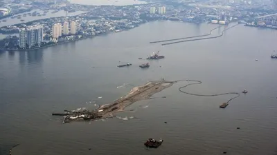 Foto udara dari atas Teluk Jakarta (Antara)