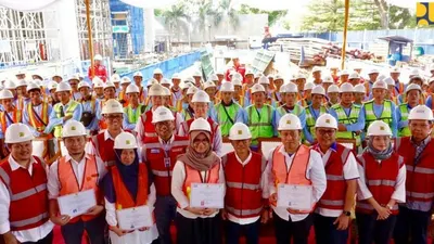 Para tenaga konstruksi yang mengikuti sertifikasi Kementerian PUPR/Dok. Biro Komunikasi Publik Kementerian PUPR