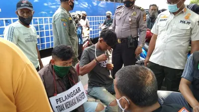 Tak Patuhi Protokol Kesehatan, 128 Orang Terjaring di Stasiun dan Terminal Cibinong