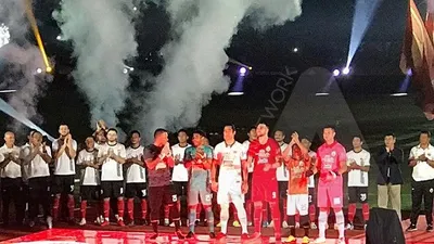 Launching tim dan jersey Persija Jakarta di Stadion Utama GBK, Senayan, Jakarta, Minggu (23/2/2020) (Ayojakarta.com/Hendy Dinata)