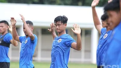 Training camp (TC) Timnas Indonesia U-23 di Stadion Madya, Jakarta. (dok. PSSI)