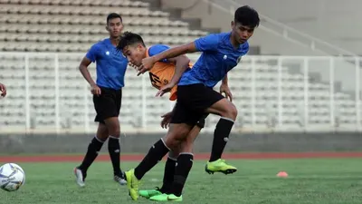 Skuad Timnas U-19 saat berlatih di Jakarta. (dok PSSI)