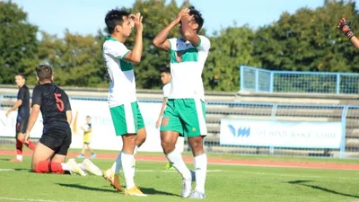 Timnas U-19 Indonesia kalah 1-7 saat lawan Kroasia. (dok PSSI)