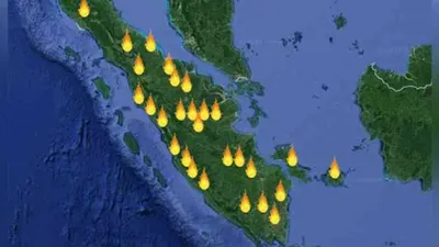 Ilustrasi titik panas atau hotspot/BMKG