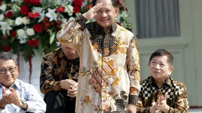 Jenderal Pol (Purn) Tito Karnavian saat diperkenalkan Presiden Jokowi sebagai Menteri Dalam Negeri pada Kabinet Indonesia Maju pada Rabu (23/10/2019). Tito meninggalkan jabatan Kapolri setelah dilantik Presiden Jokowi/Katadata.co.id