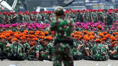 TNI-Polri . ©2018 Liputan6.com/Johan Tallo