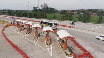 Gardu Satelit GT Tol Palimanan, Kabupaten Cirebon. (Foto istimewa)