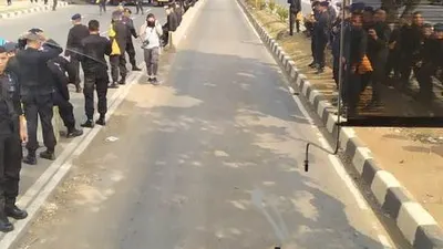 Situasi jalur busway di depan Gedung DPR, Jalan Gatot Subroto/Dok. Transjakarta