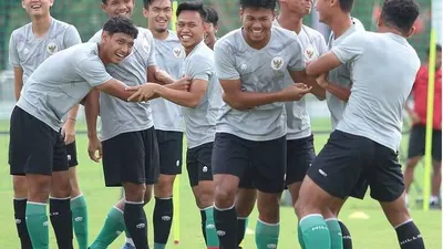 Timnas U-19 besutan Shin Tae-yong saat melakukan latihan/ instagram