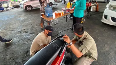 sebagai ilustrasi uji emisi gas pada kendaraan bermotor / beritajakarta.id