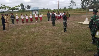 Pertama Kali, Satgas Kostrad Gelar Upacara Hari Kesaktian Pancasila di Perbatasan RI-PNG
