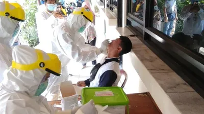 Pelaksanaan tes swab di Jakarta Utara/utara.jakarta.go.id