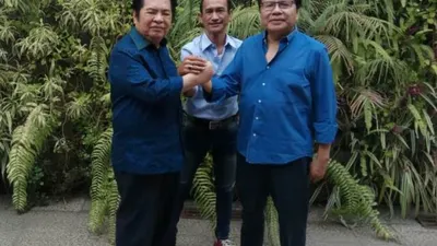Ventje Rumangkang (kiri), Oddy Karamoy (tengah), dan Rizal Ramli (kanan) (dok pribadi Oddy Karamoy)
