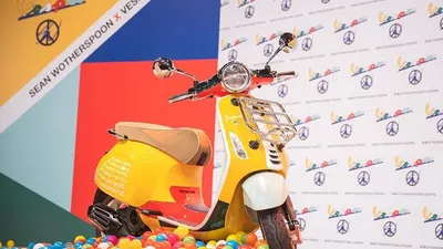 PT Piaggio Indonesia, Jumat (18/9/2020), resmi meluncurkan sepeda motor spesial Vespa Primavera Sean Wotherspoon di Tanah Air.(Piaggio Indonesia)