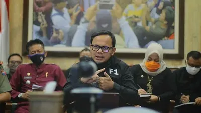 Walikota Bima Arya Sugiarto saat ekspose Program Keluarga Asuh (Pemkot Bogor)