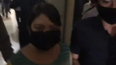 Wanita berinisial MA yang ditangkap polisi lantaran membakar bendera Merah Putih. (istimewa)