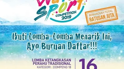 Warga dan wisatawan menyaksikan Kepulauan Seribu Water Sport Competition/pulau.seribu.jakarta.go.id