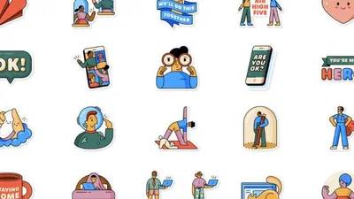 Stiker Whatsapp bertema karantina.  Foto: slash gear