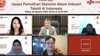 Diskusi Online Membahas Nasib Industri Tekstil Nasional yang kian terpuruk