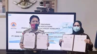 Ekspansi Kredit Konsumer, bank bjb Jalin Kerja Sama dengan BNPB