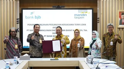 Dorong Laju Perekonomian, bank bjb Jalin Kerja Sama dengan Bank Mantap