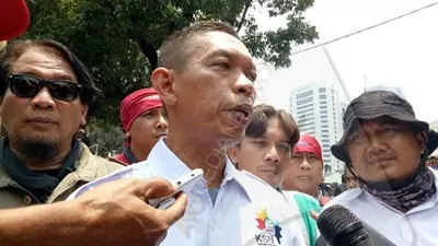 Ketua KSPI Jakarta, Winarso/Ayojakarta.com-Aprilia Rahapit