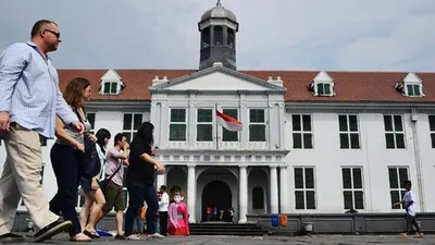 Ilustrasi kunjungan wisman di Kawasan Kota Tua Batavia/Antara