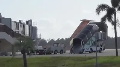 Hang Nadim Batam, Minggu (2/2/2020) pagi (Repro Youtube Kompastv)