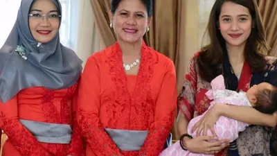 Wurry Maruf Amin, Iriana Joko Widodo dan Gista Putri/Instragram