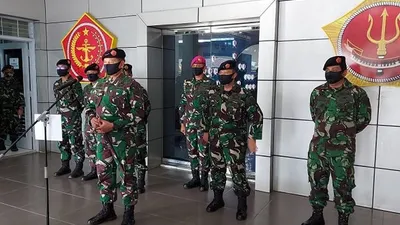 Panglima Komando Gabungan Wilayah Pertahanan I (Pangkogabwilhan-I) Laksamana Madya TNI Yudo Margono meresmikan Markas Komando Kogabwilhan-I di Tanjung Pinang, Kepulauan Riau dari Jakarta. (Puspen TNI)