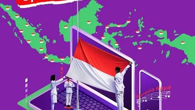 ilustrasi upacara 17 virtual zenius education/dok: zenius
