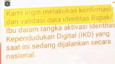 Modus Penipuan Menggunakan Identitas Kependudukan Digital (IKD).