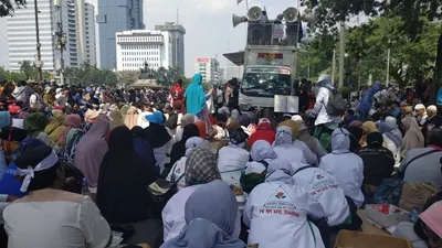 Aksi di Patung Kuda Dipastikan Selesai Sebelum Pukul 17.00