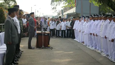 Pelantikan Pejabat Pemkot Bogor di Stasiun Bogor