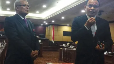 Sekretaris Jenderal Mahkamah Konstitusi (Sekjen MK) M. Guntur Hamzah. (Antara)