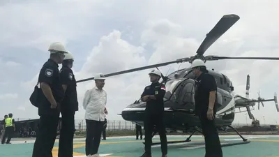 Peresmian Tahap 1 Heliport Cengkareng oleh PT Whitesky Aviation dan PT Angkasa Pura II. (ANTARA/ Juwita Trisna Rahayu)