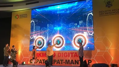 e-Smart IKM 2019 di Bogor, Jawa Barat, Kamis (21/3/2019). (Antara)