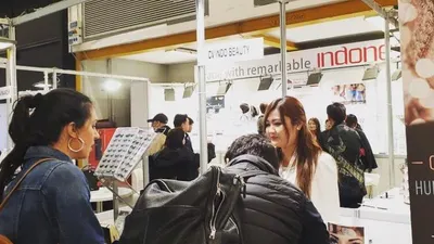 Pameran Produk Kosmetik dan Kecantikan Cosmoprof di Kota Bologna, Italia. (Antara)