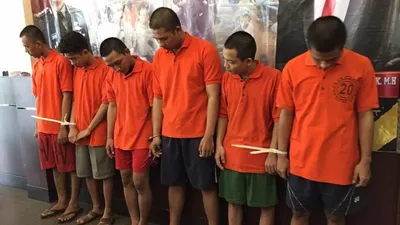 6 Bandit Dibekuk Polres Jaksel. (Antara)