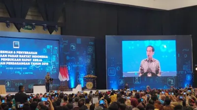 Presiden Dorong Pembentukan Ekosistem Jaringan di Pasar Rakyat