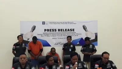 2 Warga Nigeria Ditahan Kantor Imigrasi Jakbar. (Antara)