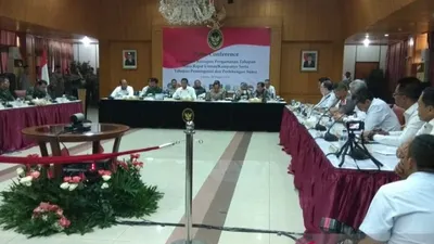 Menko Polhukam Gelar Rakor Pengamanan Kampanye Terbuka. (Antara)