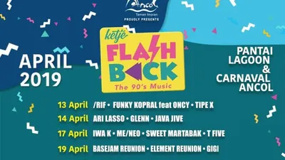 Poster konser lagu 90-an di Ancol